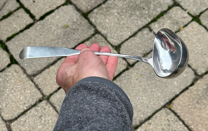 coin silver ladle 8