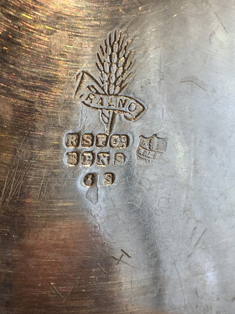 Can anyone help with Silver teapot markings Reading Silver Hallmarks