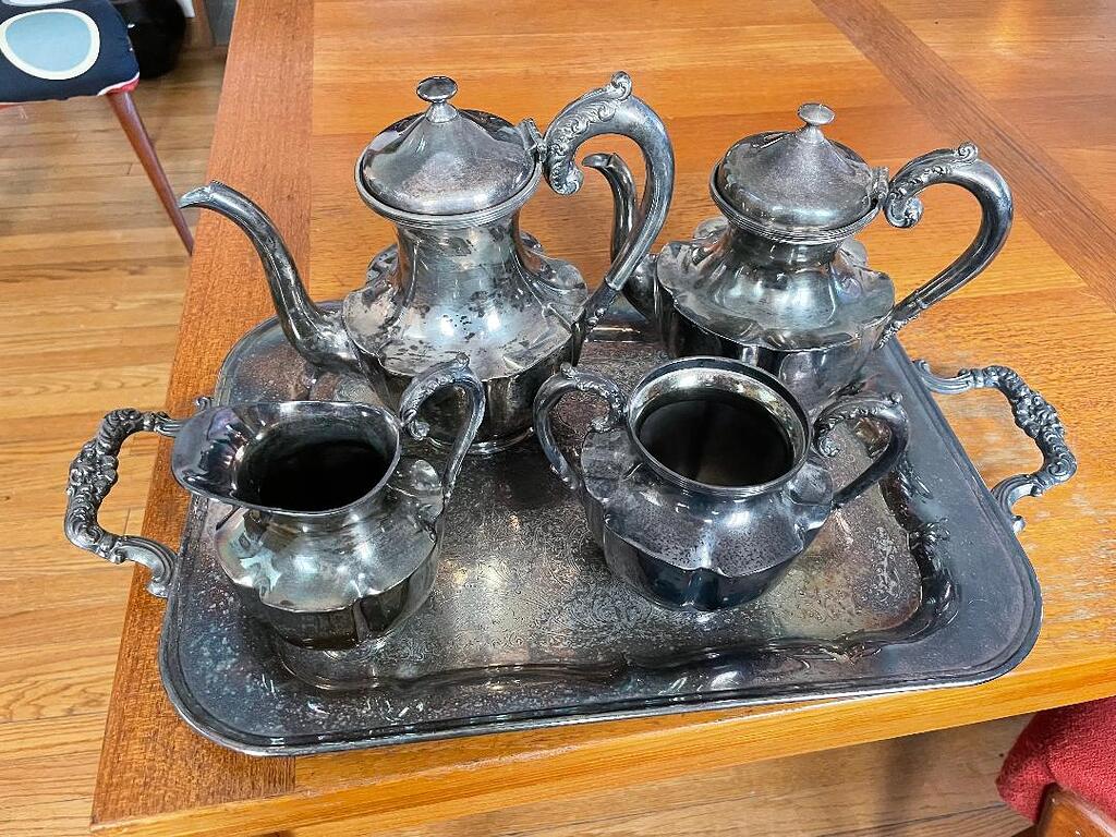 Wallace Bros Silver Plate Tea Set American Silver Silver Collector