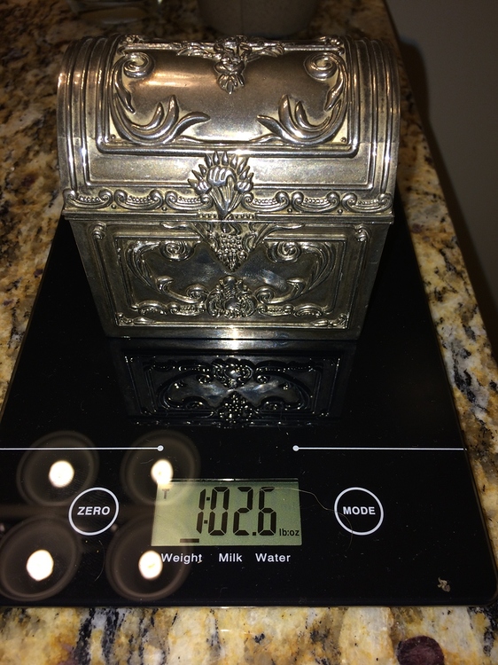 Antique silver treasure chest style jewelry box What is it? Silver