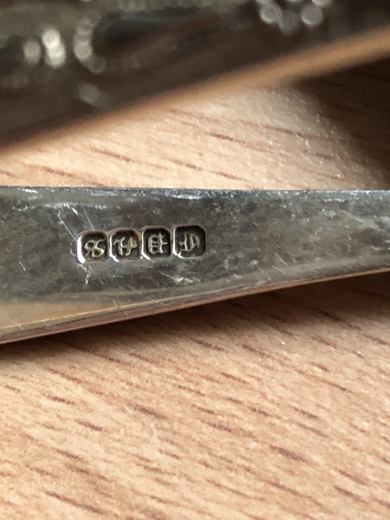 Sugar Tongs Markings Reading Silver Hallmarks Silver Collector Forums