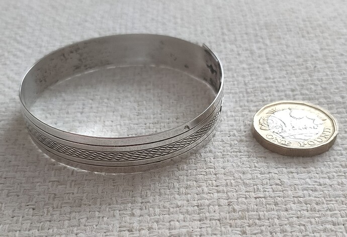 Silver Bangle with unusual Clasp - Silver Collector Forums