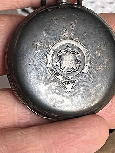 Back silver cover logo