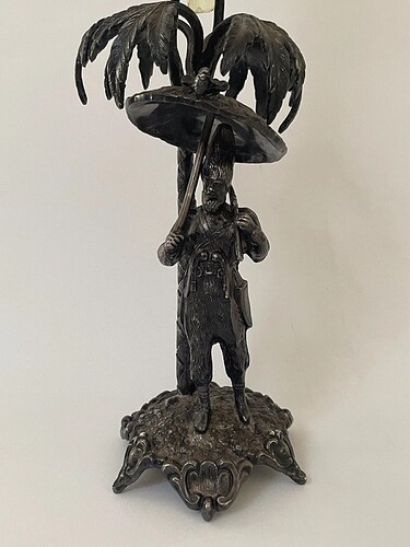 Walker & Hall Antique Epergne Robinson Crusoe 2