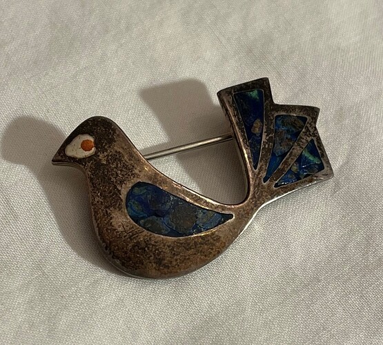 Sterling Bird Pin 1