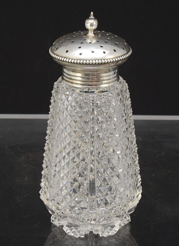 Cut Glass and Silver Shaker 5