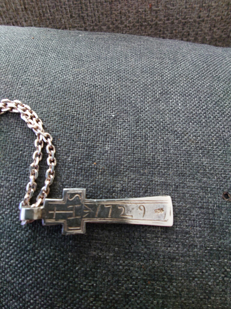 Any help with this got some strange marks on front to - Silver