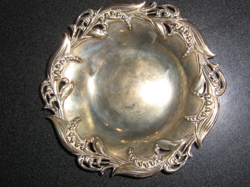 tiffany silver dish