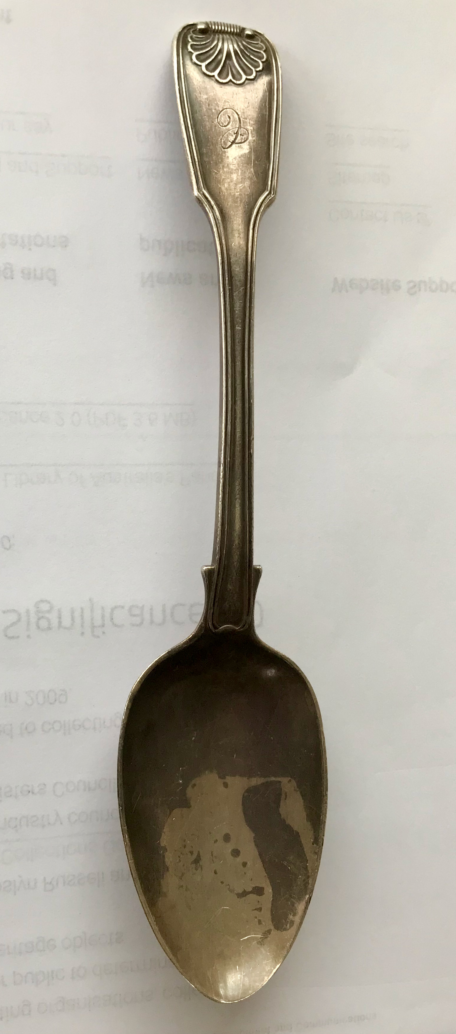Hallmarks on Silver Tablespoon Identification Help What is it