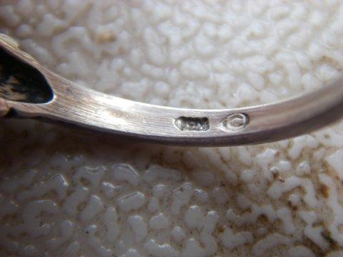 Sterling Silver Ring Napkin with British Hallmarks & Patterned Design -  w/Mono | eBay