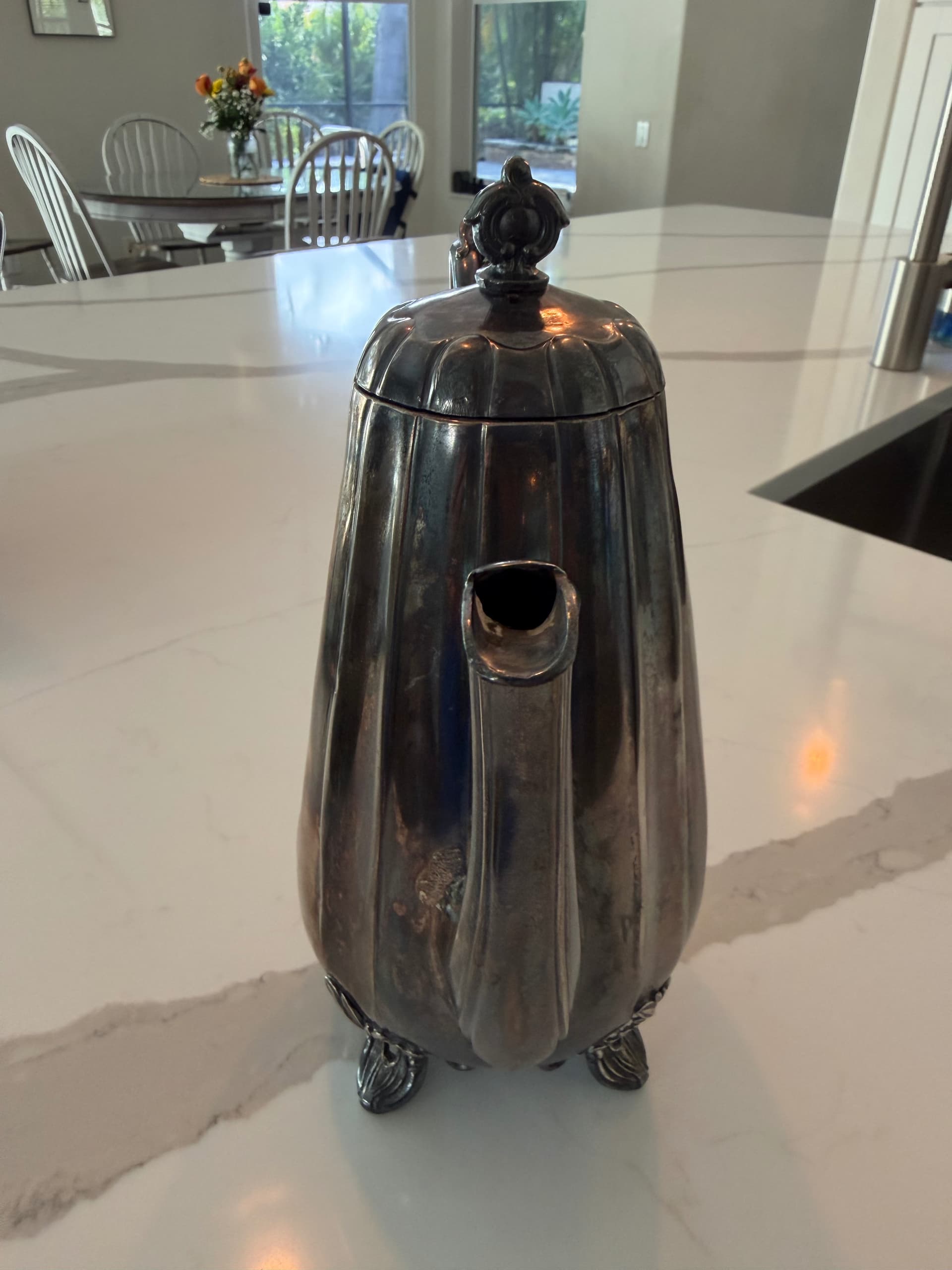 James Dixon and Sons Tea Pot - Reading Silver Hallmarks - Silver